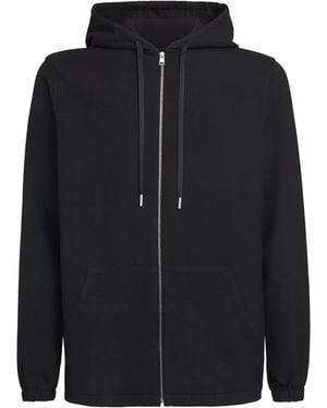 Sandro Zip-Up Hoodie - Black