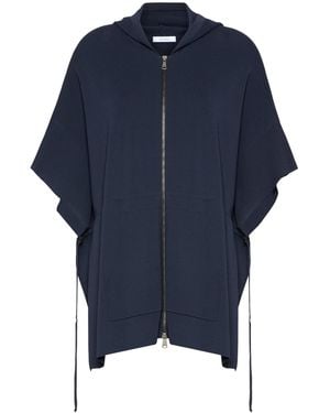 Max Mara Zip-Up Hoodie - Blue
