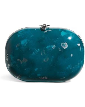 Jeffrey Levinson Oval Elina Clutch Bag - Blue