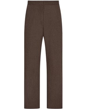 The Row Silk Maryam Pants - Brown