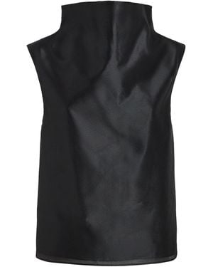 Almada Label Silk-Blend Kiera Top - Black