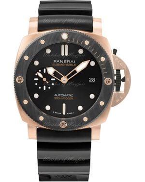 Panerai Submersible Quarantaquattro Goldtech Orocarbo Watch - Black
