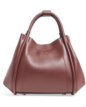 Max Mara Extra-Small Leather Marine Top-Handle Bag - Brown