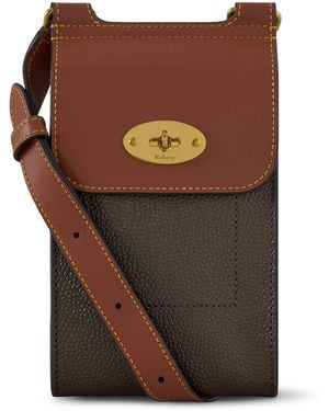 Mulberry Mini Leather Antony Pouch - Brown