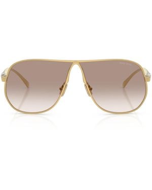 Miu Miu Metal Mu Af6S Pilot Sunglasses - Metallic
