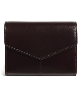 Sandro Leather Front-Flap Wallet - Black