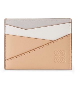 Loewe Leather Puzzle Card Holder - Natural