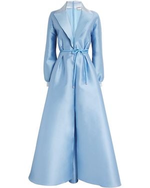 Alexis Mabille Radzimir Notched-Lapel Gown - Blue