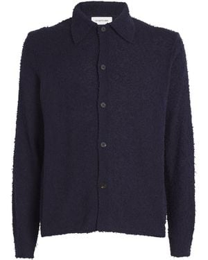 LE17SEPTEMBRE Cotton-Blend Textured Cardigan - Blue