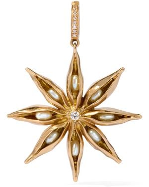 Annoushka And Diamond Mythology Star Anise Charm Pendant - Metallic