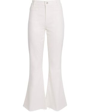 PAIGE Marlow Skimmer Flared Jeans - White