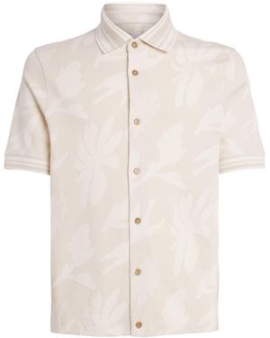 Paul Smith Knitted Jacquard Shirt - White