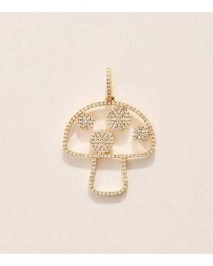 Rosa De La Cruz And Diamond Mushroom Pendant - Natural