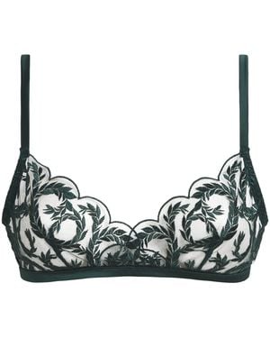 Coco De Mer Lace Arletta Soft Bra - Green
