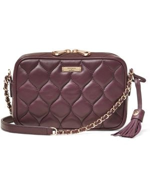 Aspinal of London Leather Alice Cross-Body Bag - Purple