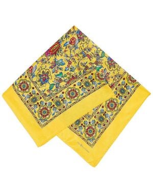 Polo Ralph Lauren Silk Floral Bandana Scarf - Yellow