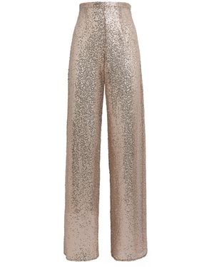 Taller Marmo Sequin Marlene Disco Trousers - Natural