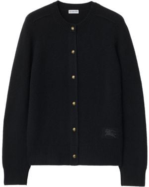 Burberry Cashmere Ekd Cardigan - Black