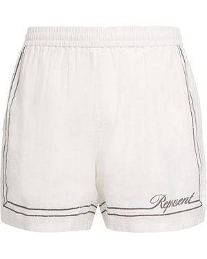 Represent Border-Detail Shorts - Natural