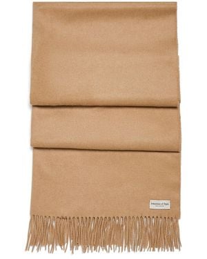 Johnstons of Elgin Cashmere Wide Scarf - Natural