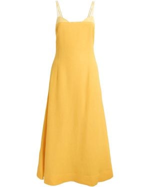 Jonathan Simkhai Linen-Blend Corabeth Midi Dress - Yellow