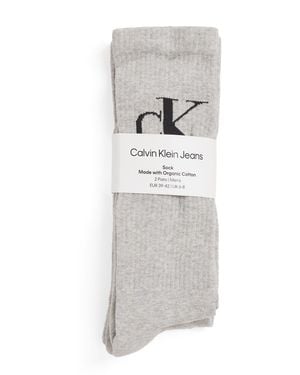 Calvin Klein Ribbed Socks - Gray