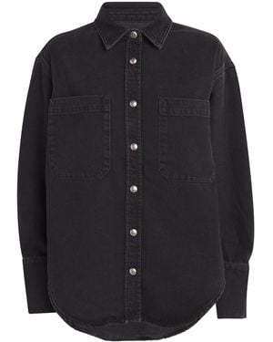 Anine Bing Dante Denim Shirt - Black