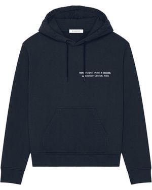 Givenchy Fleece Couture Seam Archives Hoodie - Blue