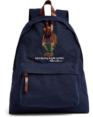 Polo Ralph Lauren Canvas Polo Bear Backpack - Blue