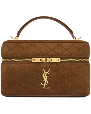Saint Laurent Gaby Vanity Bag - Brown