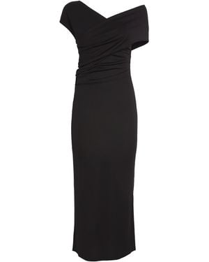 MAX&Co. Draped Midi Dress - Black