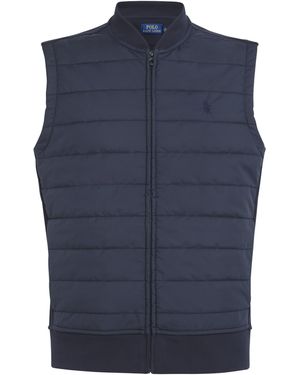 Polo Ralph Lauren Padded Hybrid Zip-Up Gilet - Blue