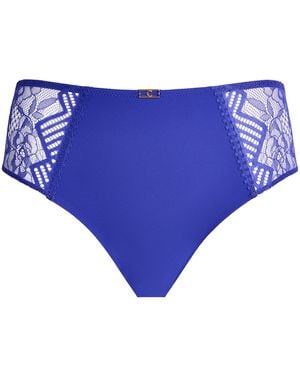 Chantelle Lace Origins Covering Briefs - Blue