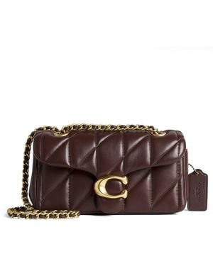 COACH Quilted Leather Tabby 20 Shoulder Bag - Brown