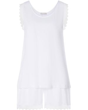 Hanro Pima Cotton Inaya Pyjama Set - White