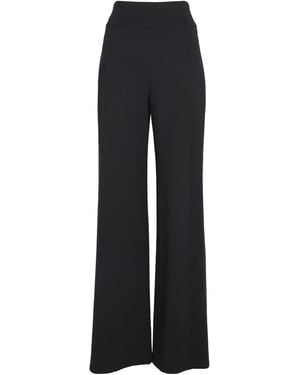 Veronica Beard Ponte Kalinda Wide-Leg Trousers - Black