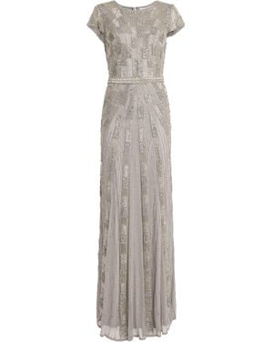 Raishma Embellished Crepe Florina Gown - White