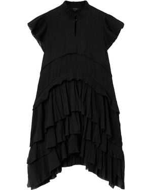 AllSaints Organic Cotton Cavalry Mini Dress - Black
