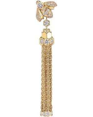 Chaumet And Diamond Bee De Pompon Earrings - Metallic