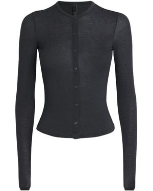 Skims Sheer Modal Cardigan - Blue