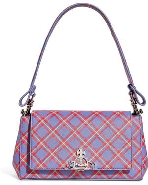 Vivienne Westwood Tartan Print Hazel Top-Handle Bag - Purple