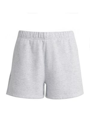 Skims Cotton-Blend Fleece Classic Shorts - Grey