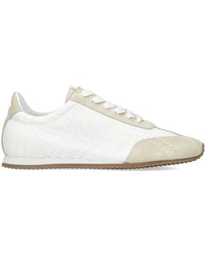 TOTEME Suede Flex Sneakers - White