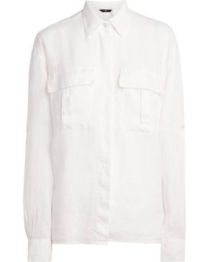 7 For All Mankind Linen Patch-Pocket Shirt - White