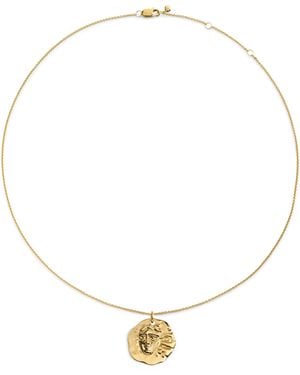 Monica Vinader Vermeil Zodiac Gemini Necklace - Metallic