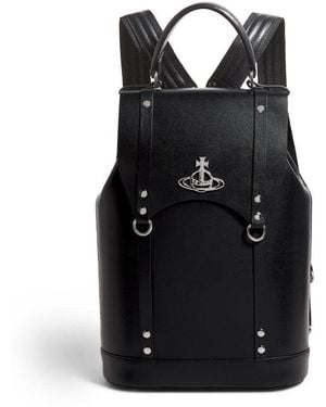 Vivienne Westwood Leather Max Backpack - Black
