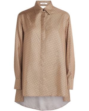 Esse Studios Silk Printed Linka Shirt - Natural