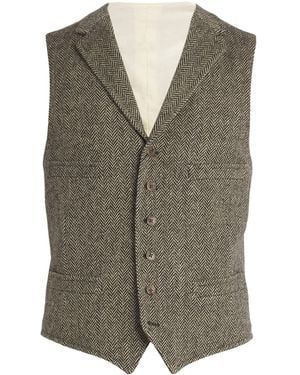 Polo Ralph Lauren Wool Herringbone Gilet - Green
