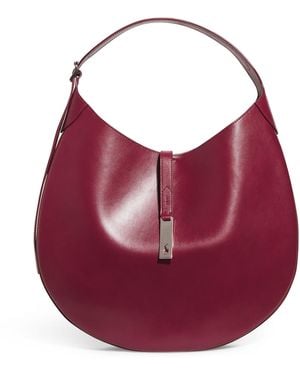 Polo Ralph Lauren Medium Leather Id Shoulder Bag - Red