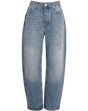 Anine Bing Barrel-Leg Fritz Jeans - Blue